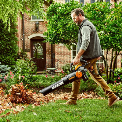 WORX Yard Tool Package w/ Trivac Electric Leaf Blower & Cordless Hedge Trimmer