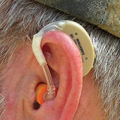 Walker's Game Ear HD Power Elite 4 Channel Hearing Aid Sound Amplifier, Beige