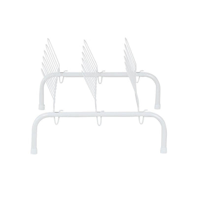 ClosetMaid 1039 9 Pair Freestanding Wire Shoe Rack Organizer, White (Open Box) - VMInnovations