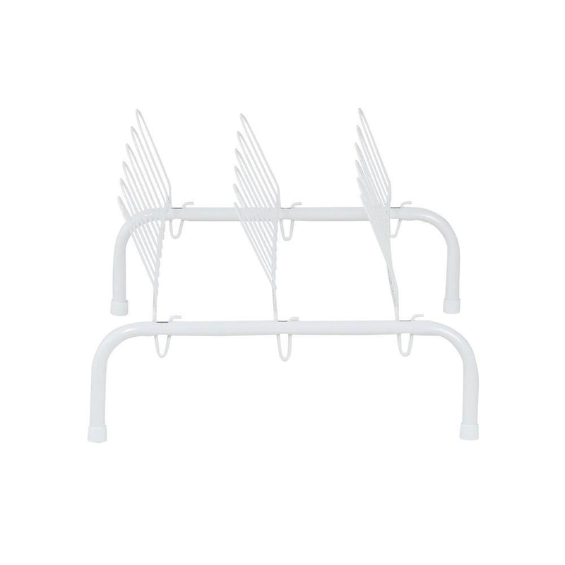 ClosetMaid 1039 9 Pair Freestanding Wire Shoe Rack Organizer, White (Used)