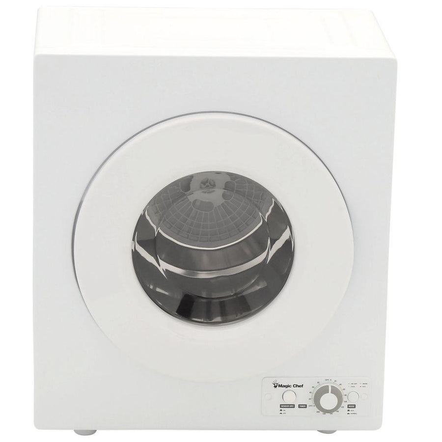 Magic Chef 2.6 Cubic Feet Compact Home Laundry Dryer Machine, White (Open Box) - VMInnovations