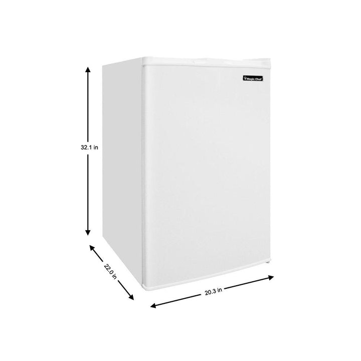 Magic Chef 3 Cu Ft Deep Small Mini Adjustable Upright Freezer, White (Open Box) - VMInnovations