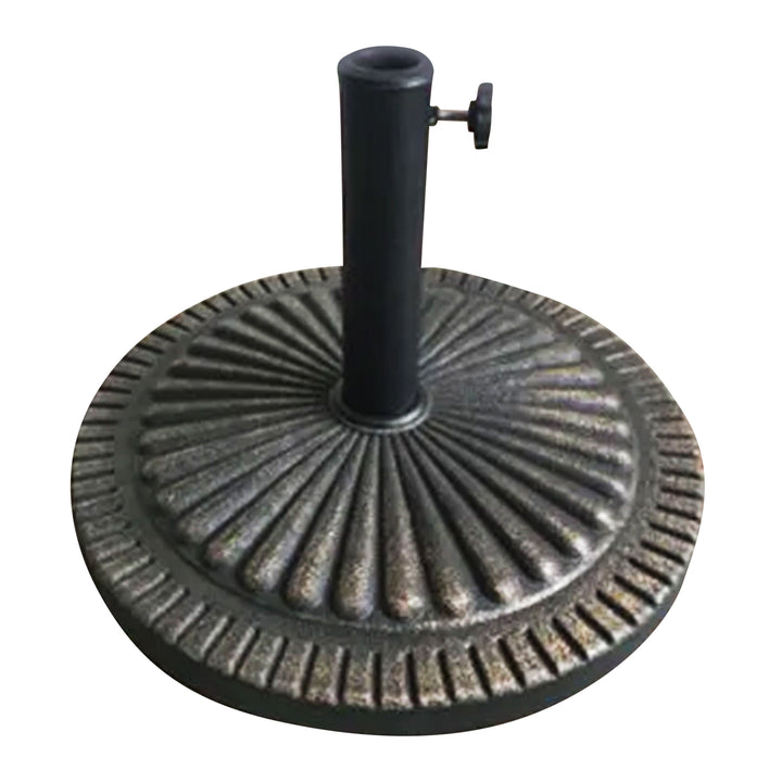 Four Seasons 22" Umbrella Base Fits Up To 2" Umbrella Pole, Bronze (Open Box)