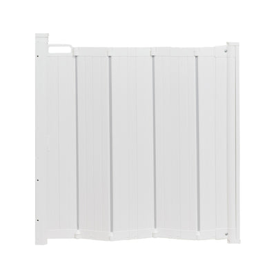 BabyDan Guard Me 21.7-36.2 In Wide Doorway Auto Foldable Safety Baby Gate, White