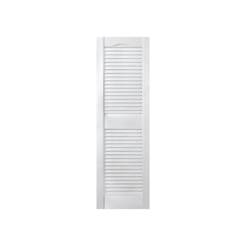 Plastic Development Group 14"x63" Exterior Vinyl Louvered Shutters, White (Used)