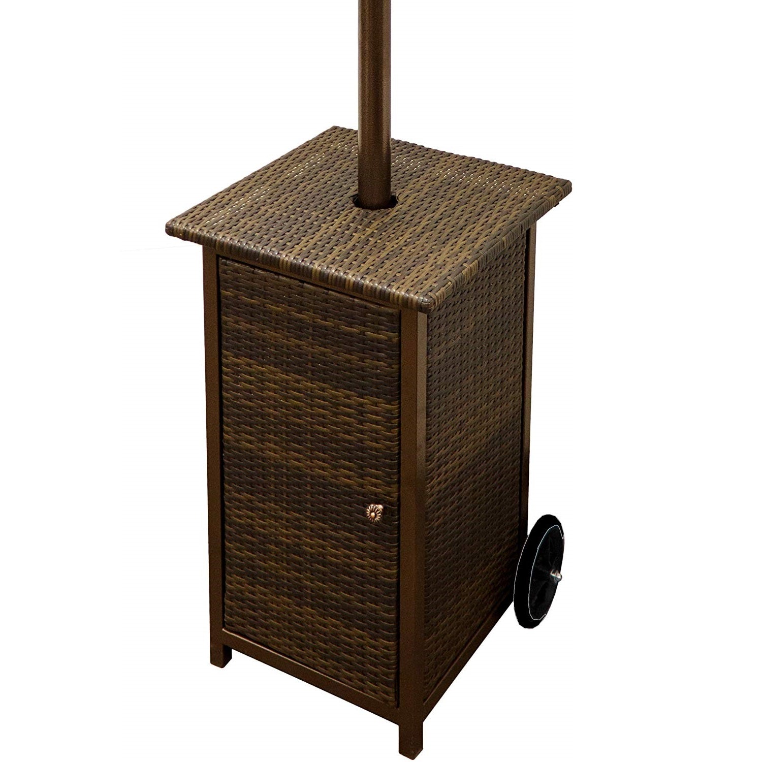 Hiland Quartz Glass Tube 48,000 BTU Wicker Patio Heater (Certified Refurbished)