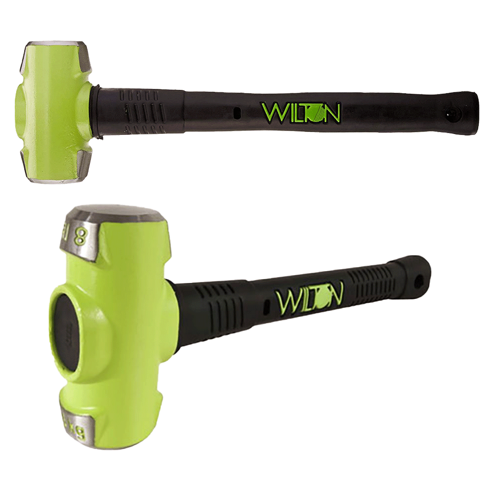 Wilton BASH 6 Pound 16 Inch and 8 Pound 16 Inch Steel Sledge Hammer, Green