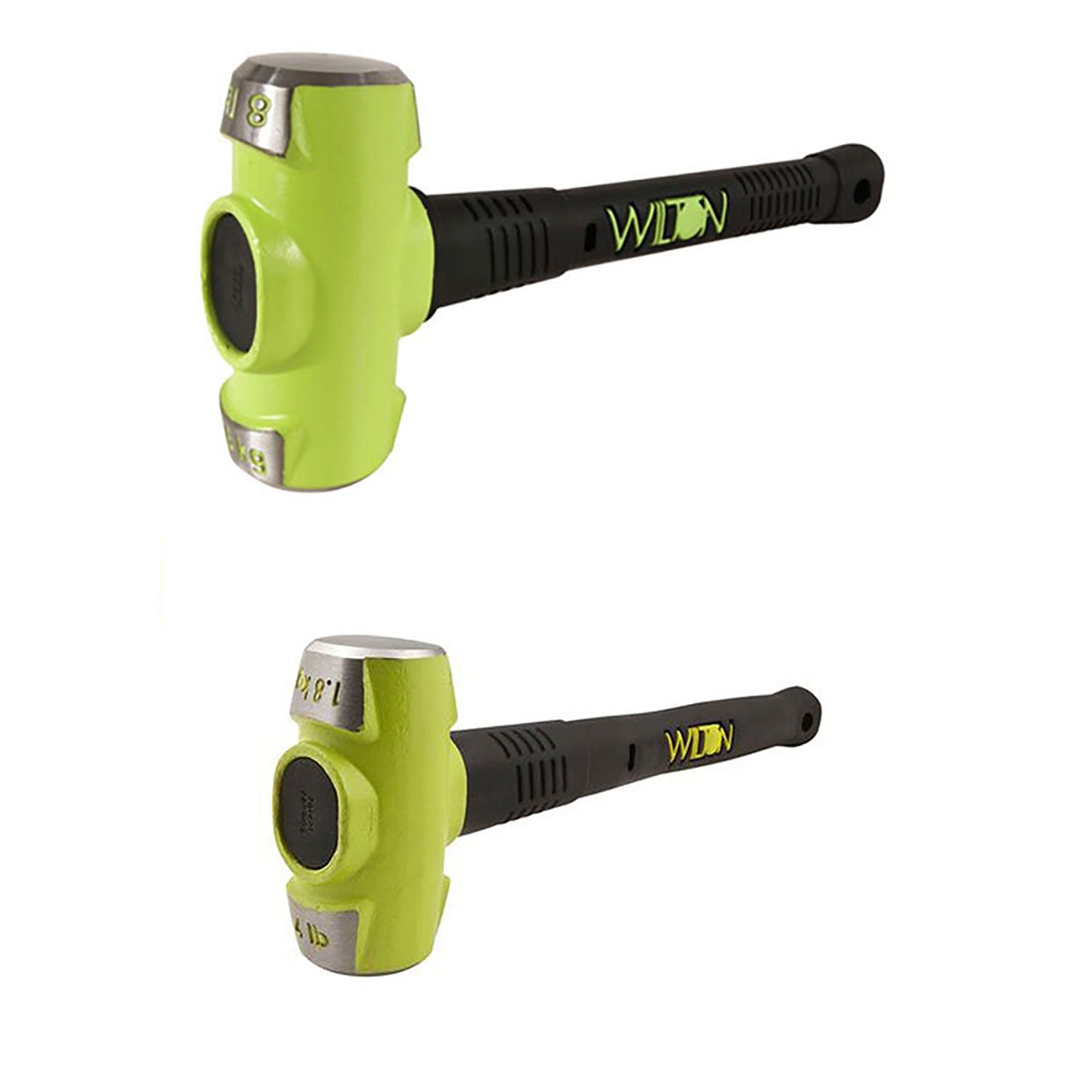 Wilton BASH 8 Pound 16 Inch Sledge Hammer + 4 Pound 12 Inch Sledge Hammer Set