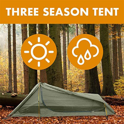 Winterial 90" Outdoor Single Person Bivy Tent for Backpacking and Hiking, Orange