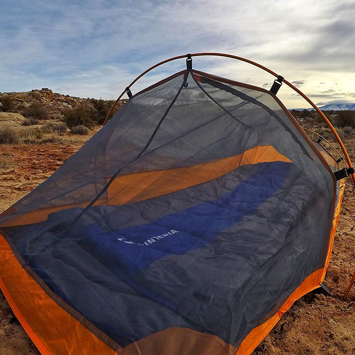 Winterial 90" Outdoor Single Person Bivy Tent for Backpacking and Hiking, Orange
