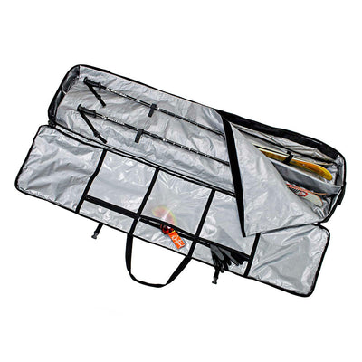 Winterial Rolling Double Ski Travel Pack w/ 5 Storage Compartments, (For Parts)