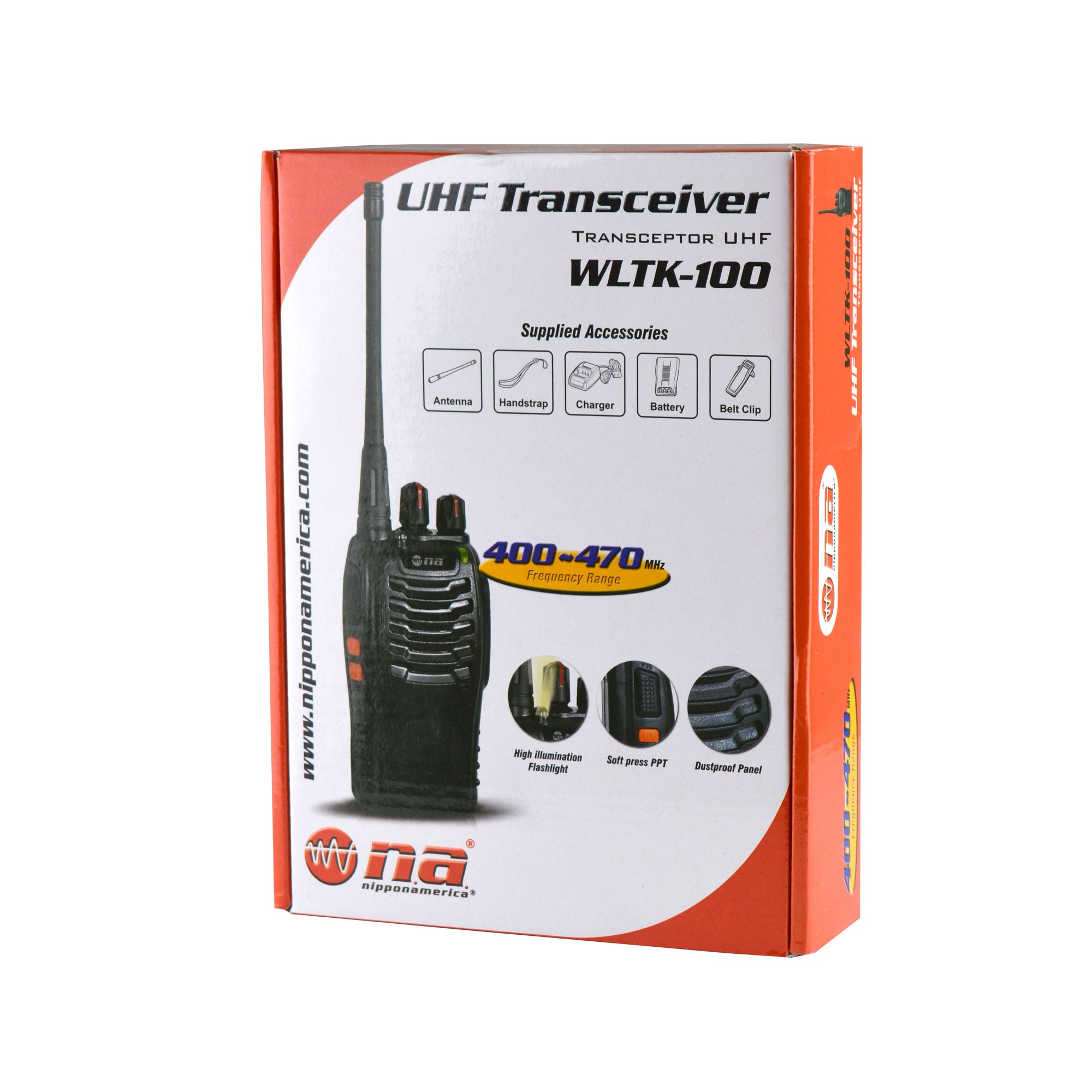 AudioPipe WLTK-100 16 Channel Long Range UHF Handheld Transceiver 2-Way Radio