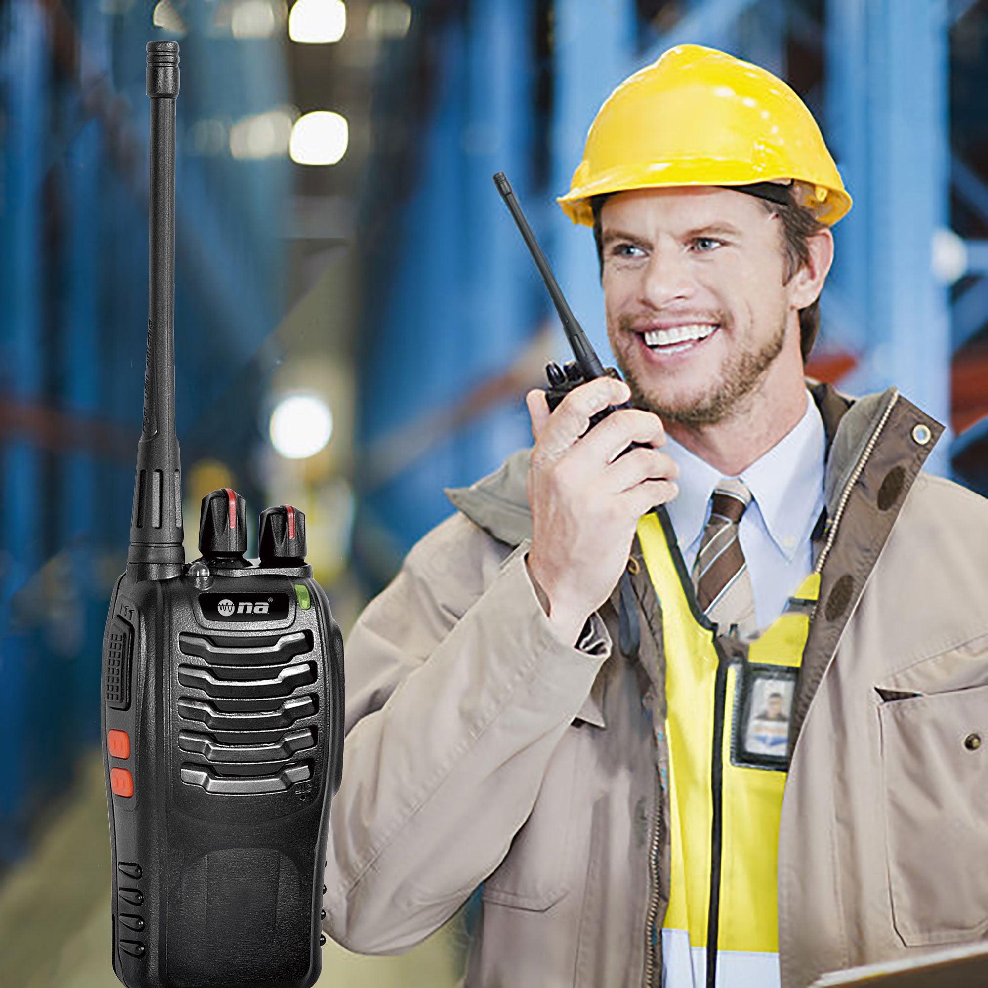 AudioPipe WLTK-100 16 Channel Long Range UHF Handheld Transceiver 2-Way Radio