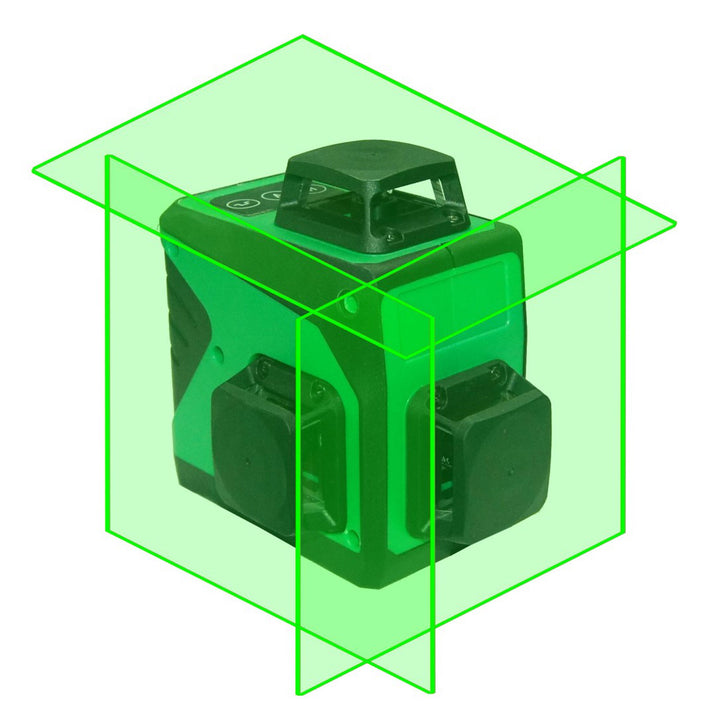 Wokeline Three Plane Laser Level 3Cone Green Beam for Picture Hanging (Open Box)