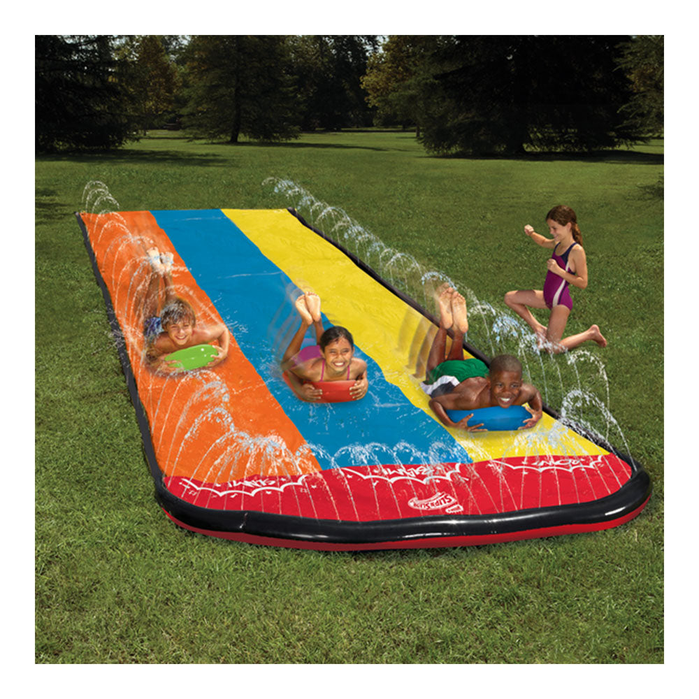 Wham-O Hydroplane 16ft Lawn Kids Triple Lane Water Slide with Splash Zone (Used)