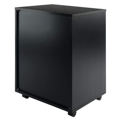 Winsome Halifax Composite Wood Organization 5 Drawer Cabinet, Black (Open Box)