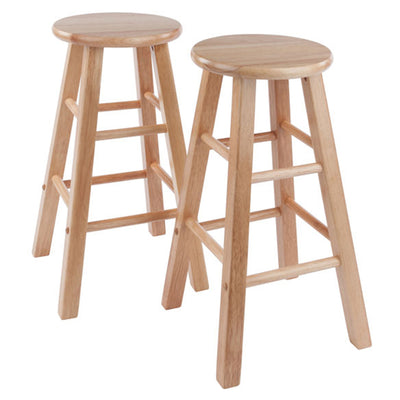 Winsome Element 23.86 In Tall Solid Wood Counter Bar Stool, 2 Piece (Open Box)