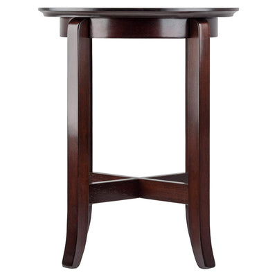 Winsome Toby Solid Wooden Round Home Accent End Table, Dark Espresso (Open Box)