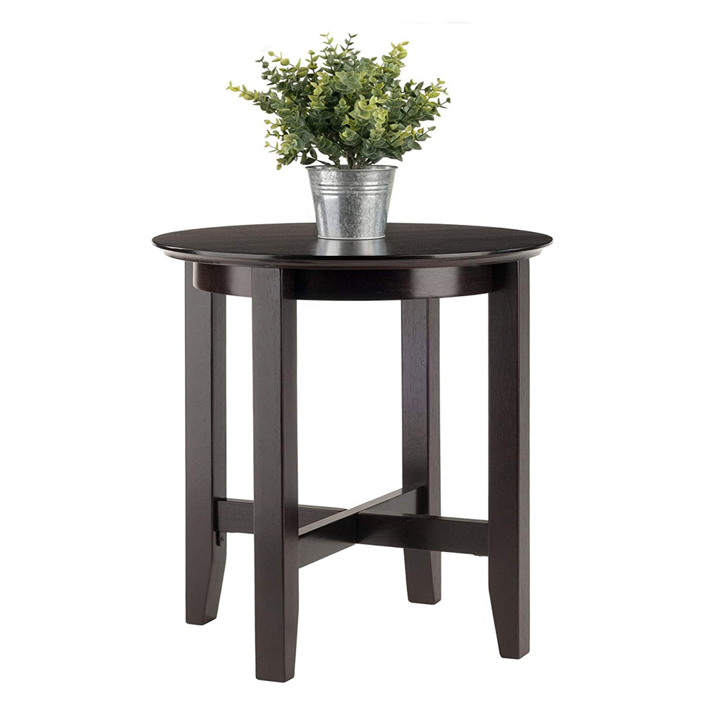 Winsome Toby Occasional Wooden Round Home Accent Side End Table, Espresso (Used)