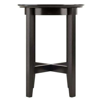 Winsome Toby Occasional Wooden Round Home Accent Side End Table, Espresso (Used)