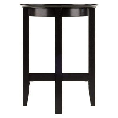 Winsome Toby Occasional Wooden Round Home Accent Side End Table, Espresso (Used)