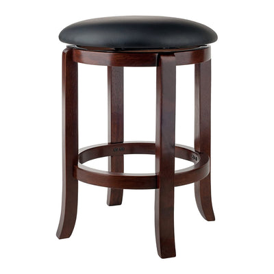 Winsome Walcott 24" Tall Home Swivel Wooden Counter Bar Stool, Walnut (Open Box)