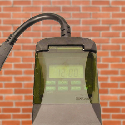 Woods 0.5 Horsepower Heavy Duty 7 Day Digital 2 Outlet Timer, Black (Open Box) - VMInnovations