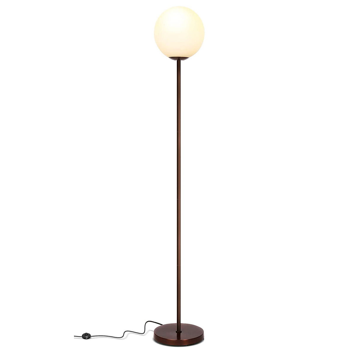Brightech Luna LED Glass Globe Bright Light Standing Floor Lamp (Open Box)