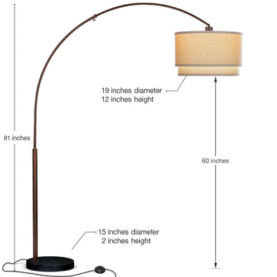 Brightech Madison Side Table with Lamp and Wireless Charging Station (Open Box) - VMInnovations