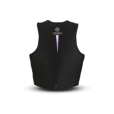 O'Brien Focus Life Jacket Safety Floatation Vest for Women Blk/Purple (Open Box)