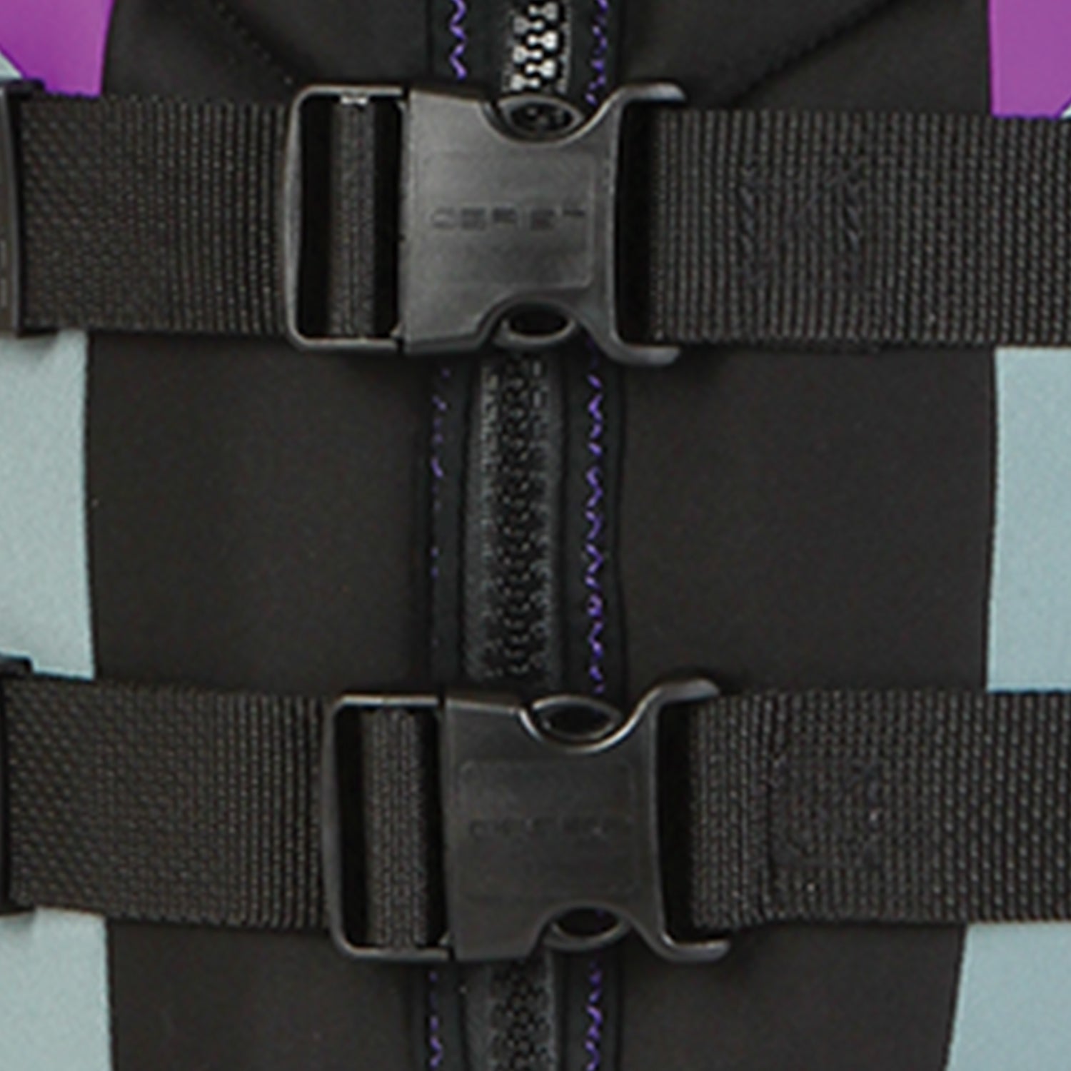 O'Brien Focus Life Jacket Safety Floatation Vest for Women Blk/Purple (Open Box)