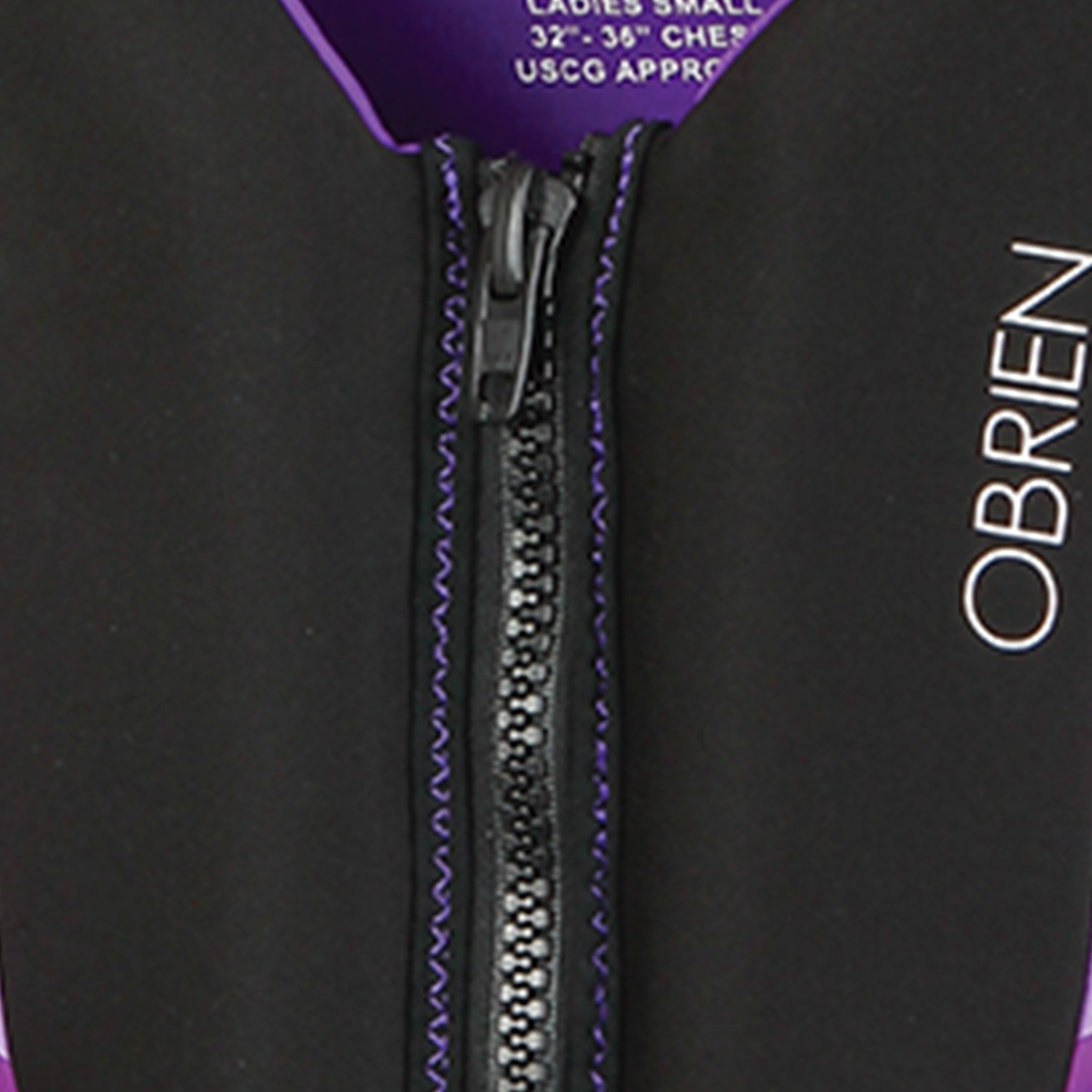 O'Brien Focus Life Jacket Safety Floatation Vest for Women Blk/Purple (Open Box)