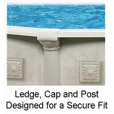 Aquarian Pools Khaki Venetian 18ft x 52in Round Above Ground Pool (Open Box)