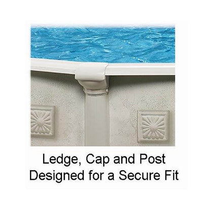 Aquarian Venetian 21' x 52" Above Ground Pool Kit with Liner, Skimmer, & Ladder