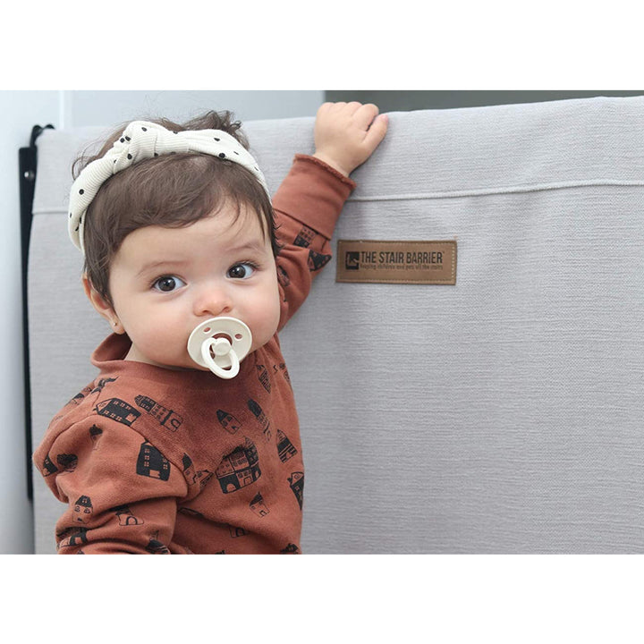 The Stair Barrier 27 to 42.5 Inch Single Panel Swing Gate, Gray (Open Box)