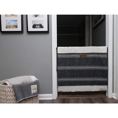 The Stair Barrier 27"-42.5" Wall to Wall Single Panel Gate, Charcoal (Open Box) - VMInnovations