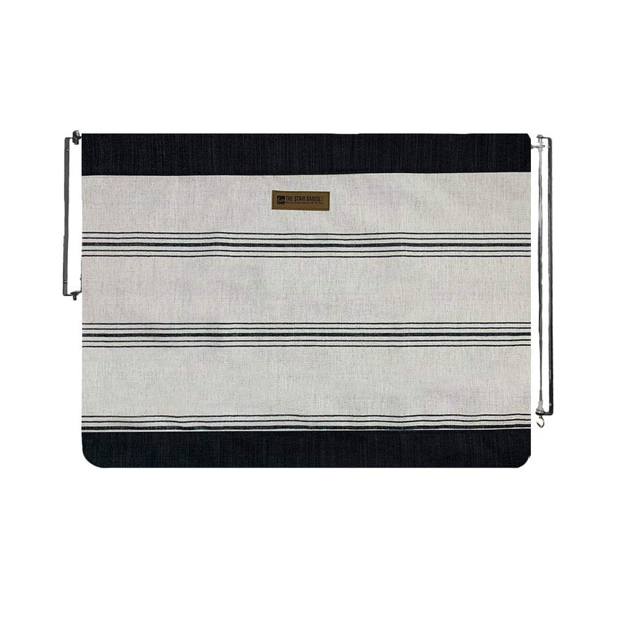 The Stair Barrier 27 to 42.5 Inch Wall to Wall Single Panel Swing Gate, Snow - VMInnovations