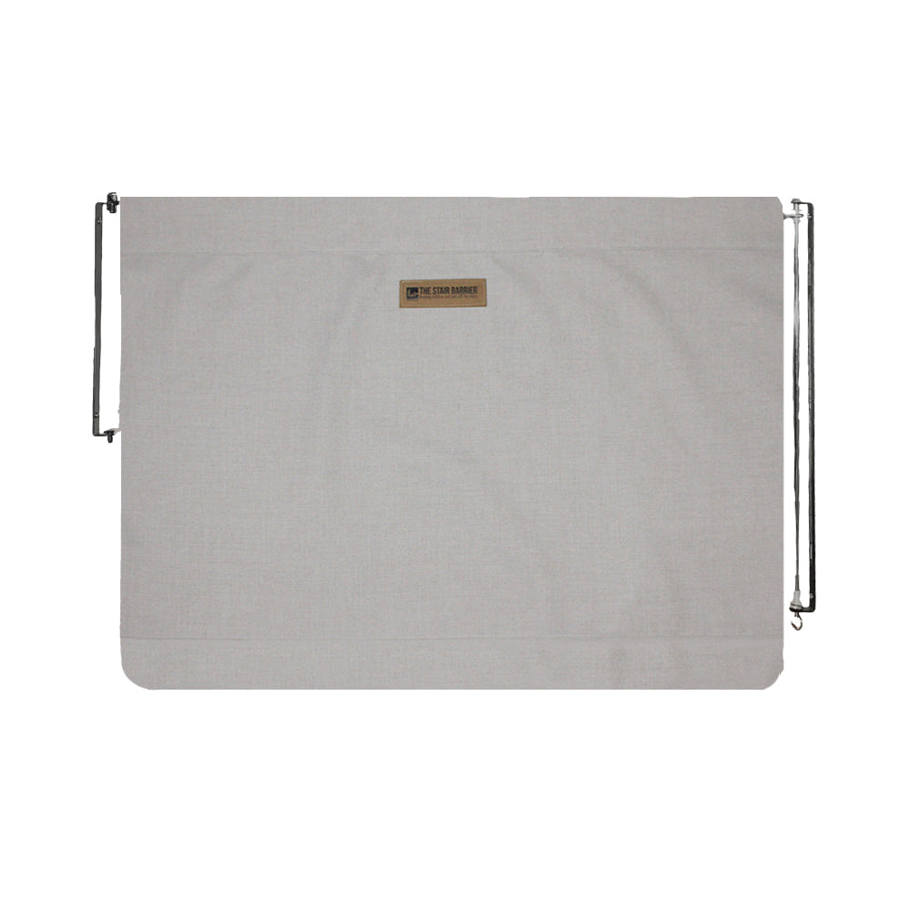 27 to 42.5 Inch Wall to Wall Single Panel Swing Gate, Pebble (Open Box) - VMInnovations