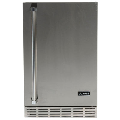 Coyote Outdoor 21 In Steel Built In Right Hinge Refrigerator, Silver (Open Box)