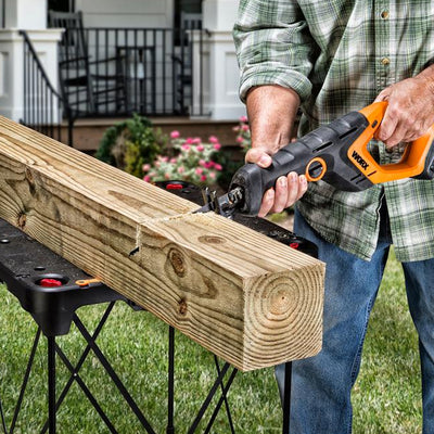Worx 20 Volt Cordless Electric Powershare Reciprocating Saw LED Light (Open Box)