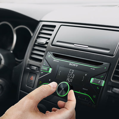 Sony WX920BT Dashboard CD Receiver with Dual Bluetooth and Voice Control, Black