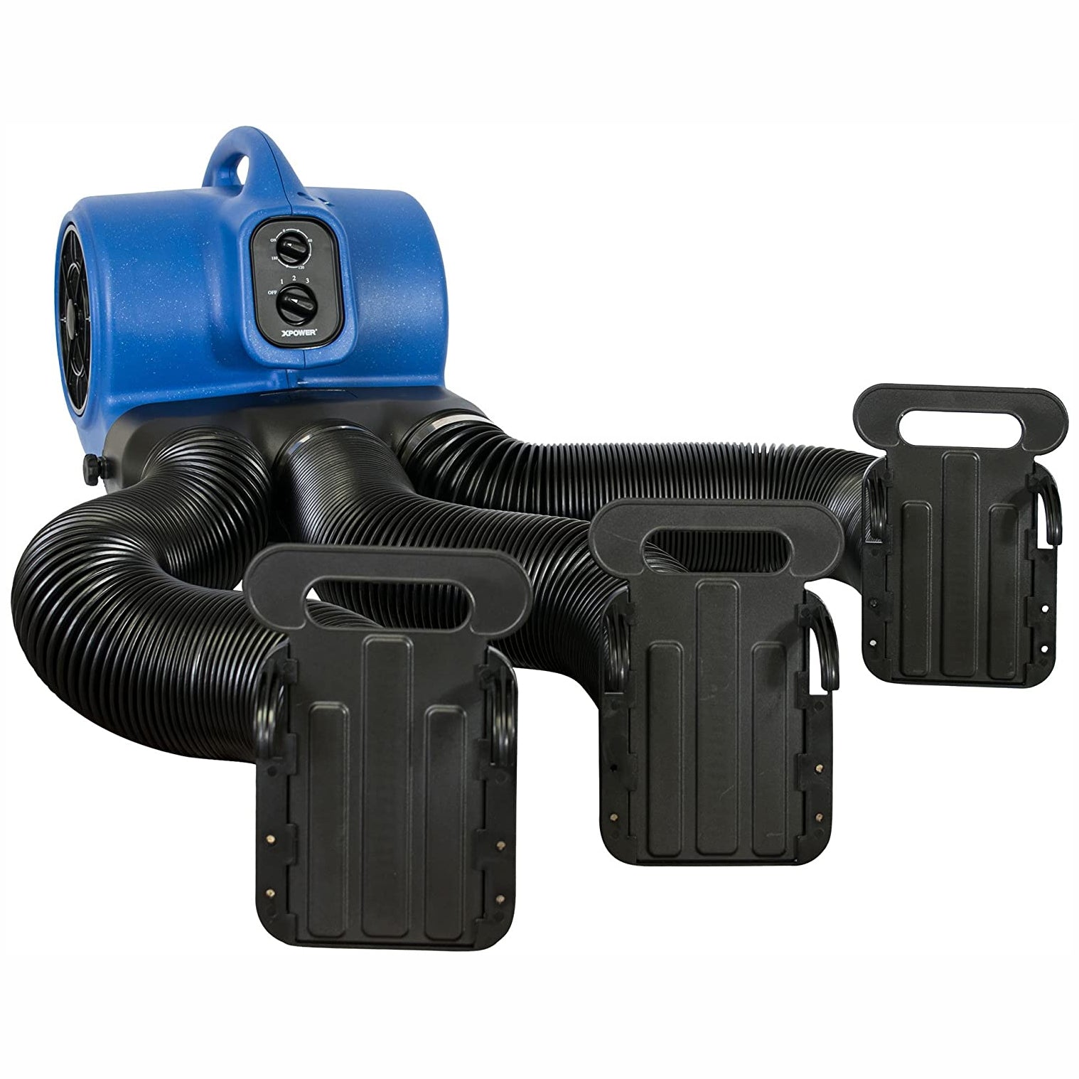 XPOWER Dog Grooming Cage Dryer with Multi Drying Hose Kit, Blue (Open Box)