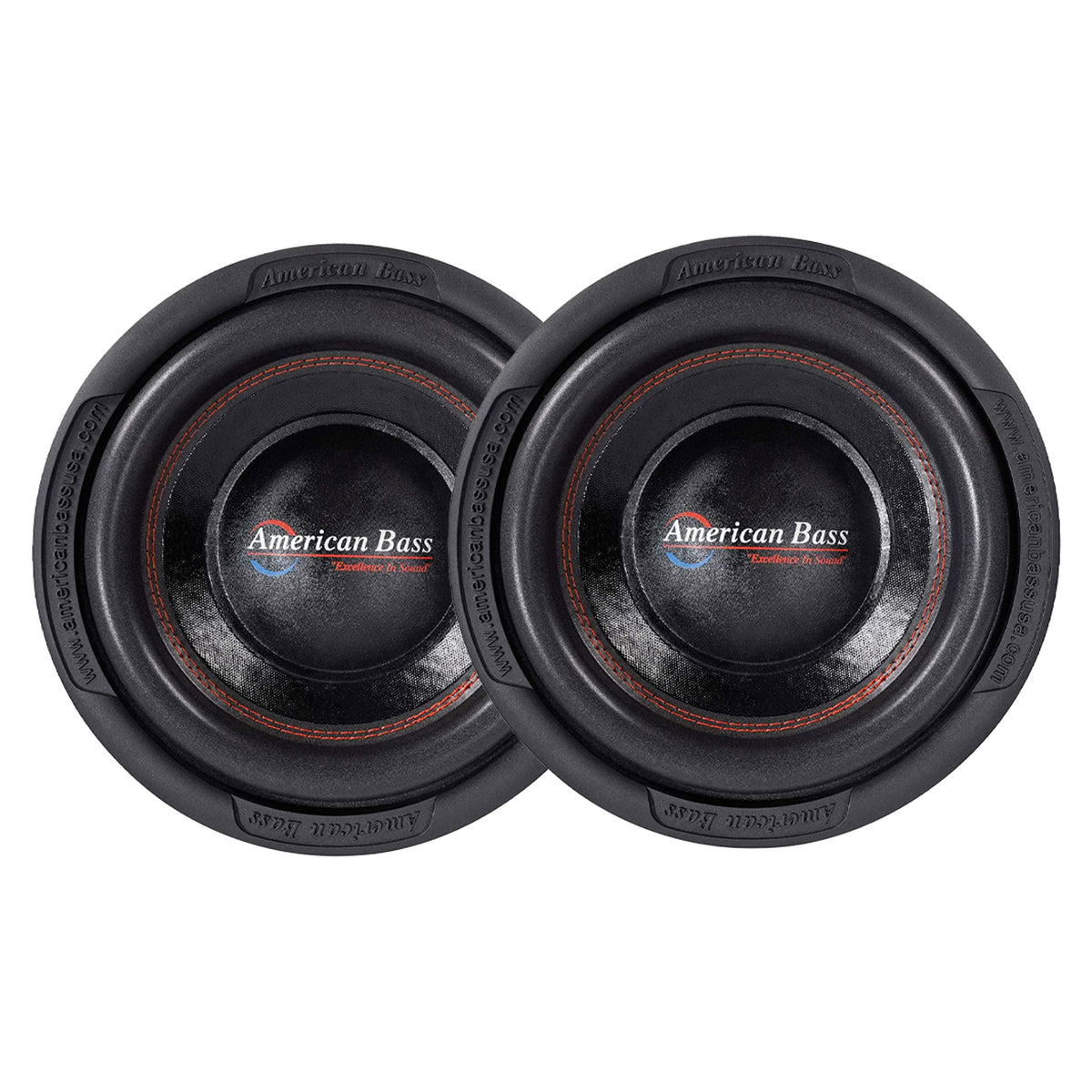 American Bass XR 12 D4 12 Inch Dual 4 Ohm 2400 Watt Subwoofer Speaker (2 Pack)