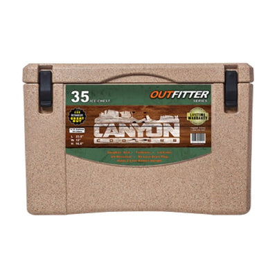 Canyon Coolers Heavy Duty Outfitter 35 Quart Insulated Storage Cooler, Sandstone