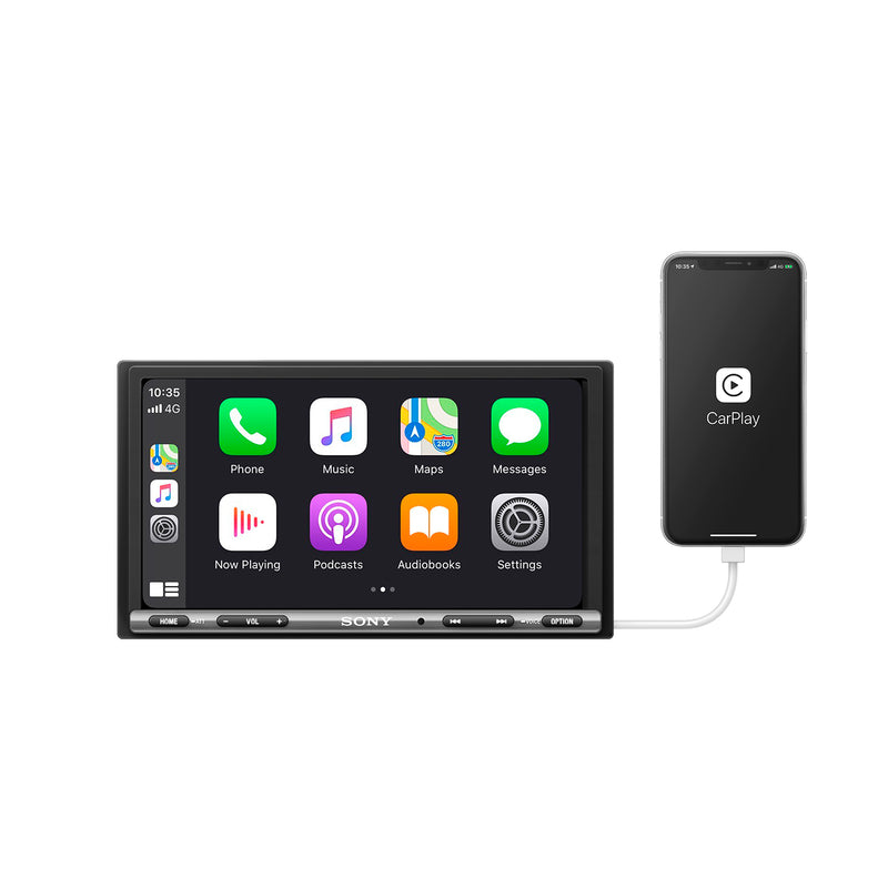 Sony  Car Audio 6.95" Media Receiver with CarPlay and Android Auto (Open Box)
