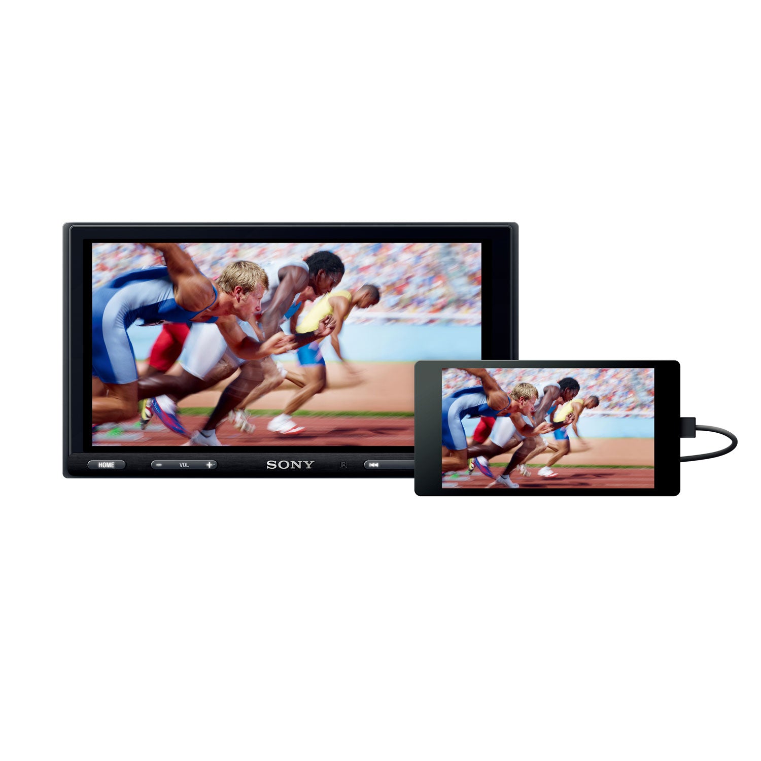 Sony 6.95'' Double DIN Bluetooth Media Receiver with Weblink Cast (For Parts) - VMInnovations
