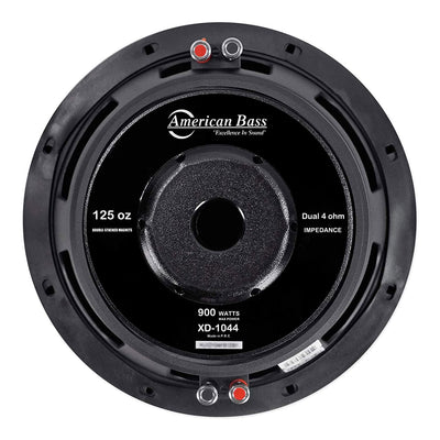 American Bass XD 1044 10 Inch 900 Watt Subwoofer Speaker with Dual Enclosure