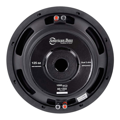 American Bass XFL1244 12" 1000 Watt Subwoofer Speaker with Dual Enclosure Box - VMInnovations