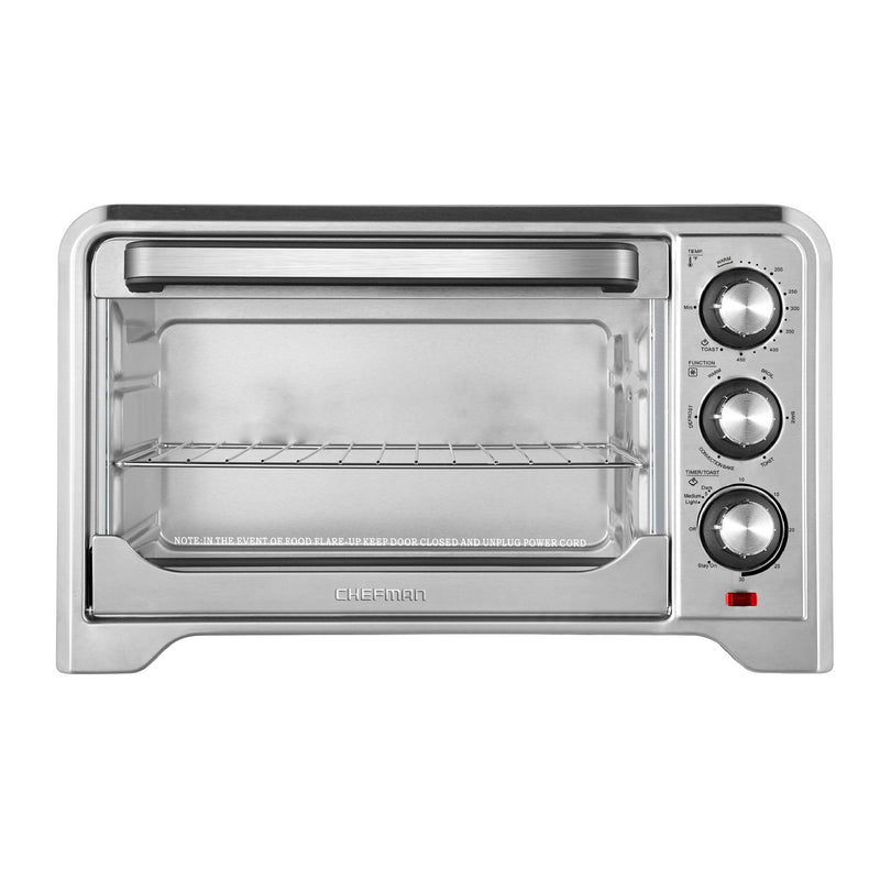 Chefman 6 Slice Everyday Convection Toaster Oven, Stainless Steel (Used)