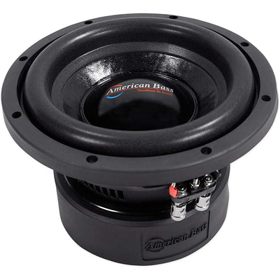 American Bass XD 844 8 Inch Dual 600 Watt Subwoofer Speaker with Enclosure Box